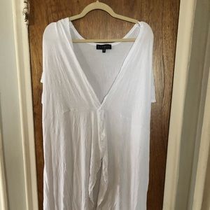 Eloquii Long Top with Knotted Front, 22/24